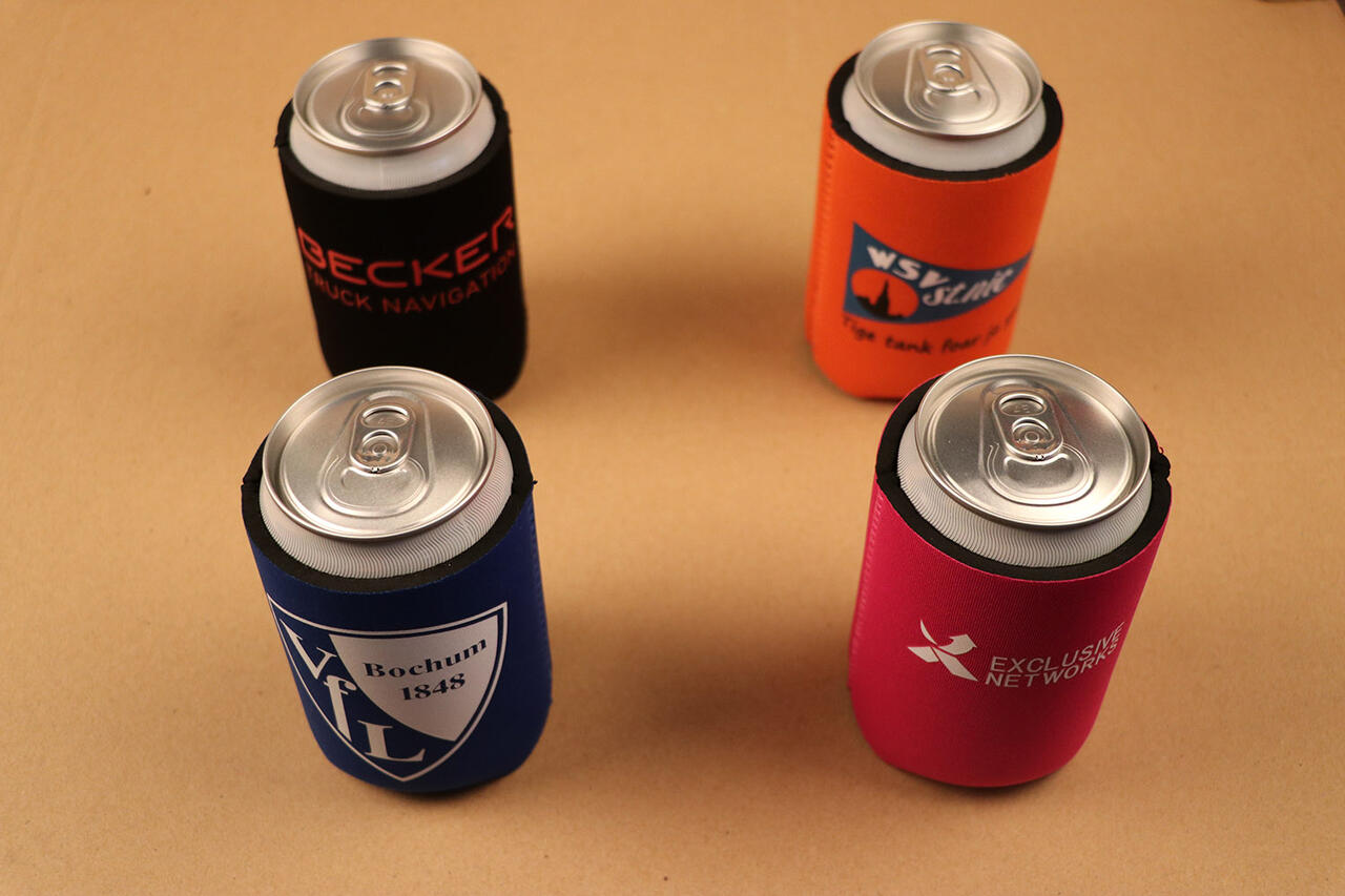 Blikjeskoeler neopreen 33cl met uw eigen bedrukking image