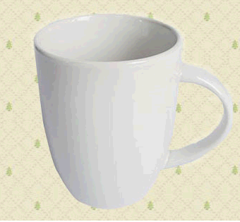 Custom logo ceramic mug 8.8x5.5x10.2cm image