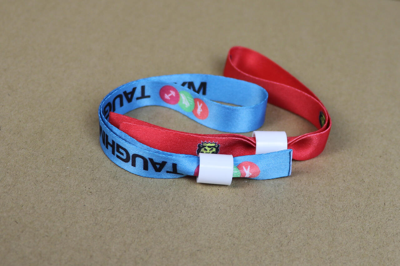 Stoffen festival polsbandjes 15mm breed image