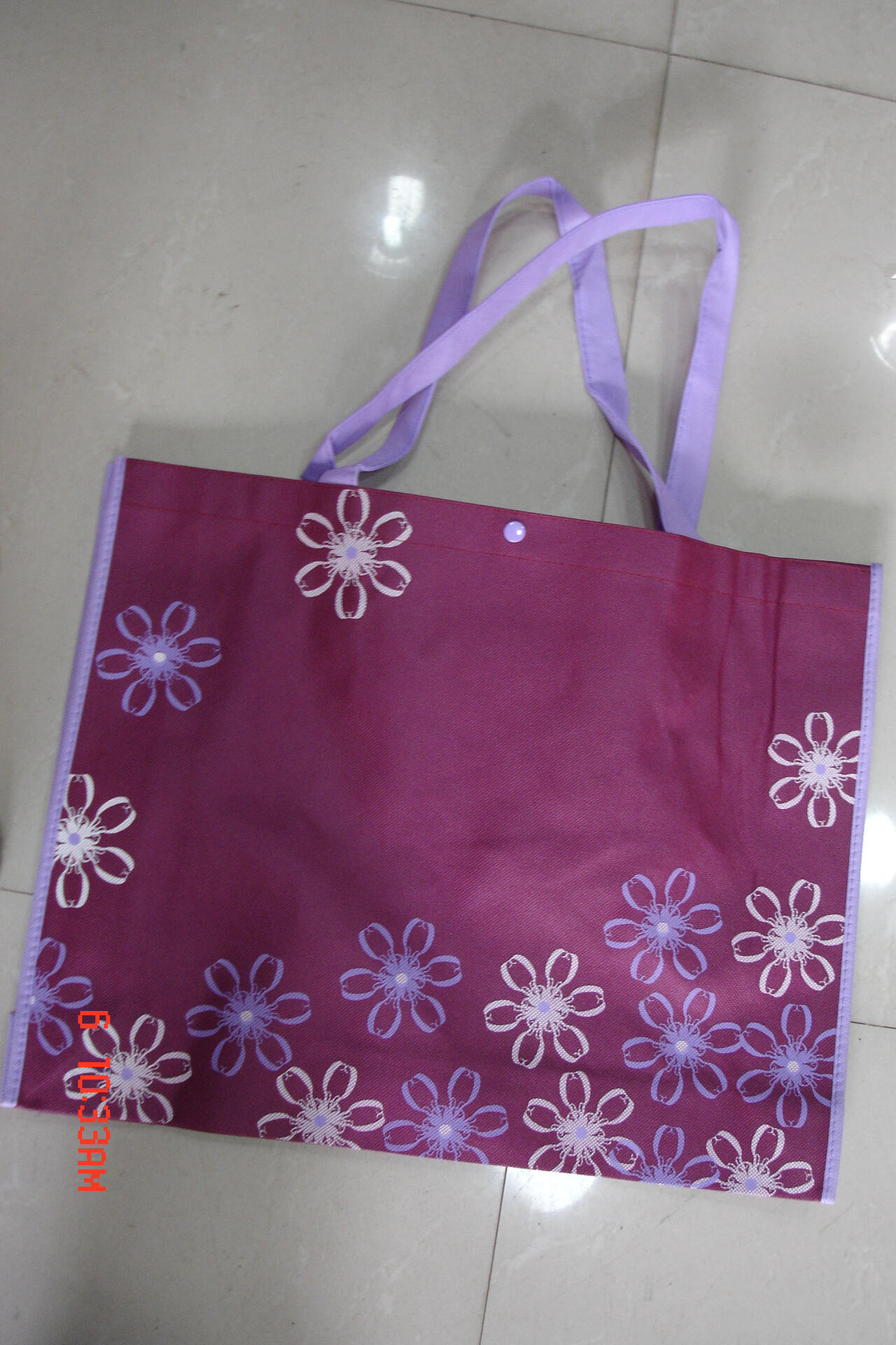 Custom printed PP non-woven bag 43x41x11cm image