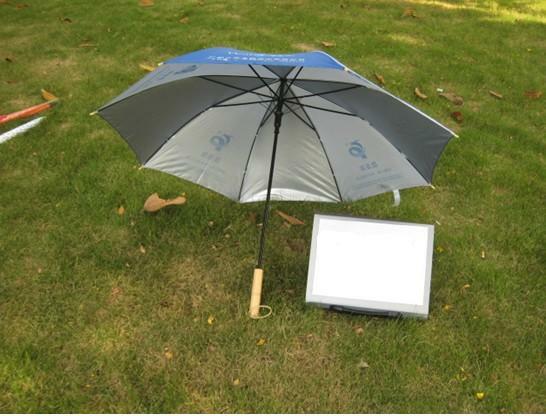 Custom printed straight umbrella 21" image