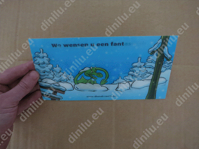 Lenticulaire kaart 120x170mm gedrukt naar uw ontwerp image