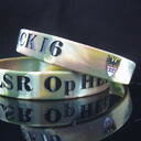 Custom standard width silicone wristbands (12mm wide)