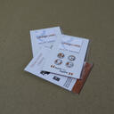 Medium-sized sticky screen cleaners with custom made print image
