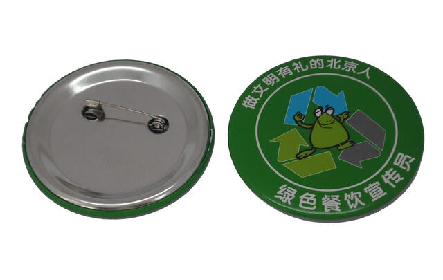 Metalen button extra groot image