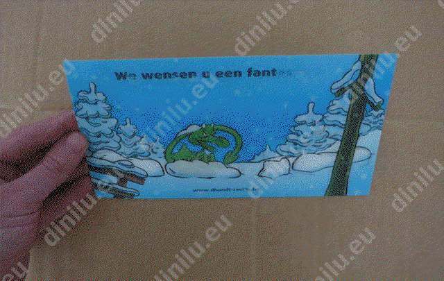 Lenticulaire kaart 120x170mm gedrukt naar uw ontwerp image