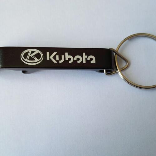 Flessenopener sleutelhanger van aluminium met uw logo image