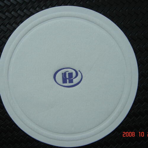 Custom printed / debossed paper coaster 85mm Paper coaster 85mm image