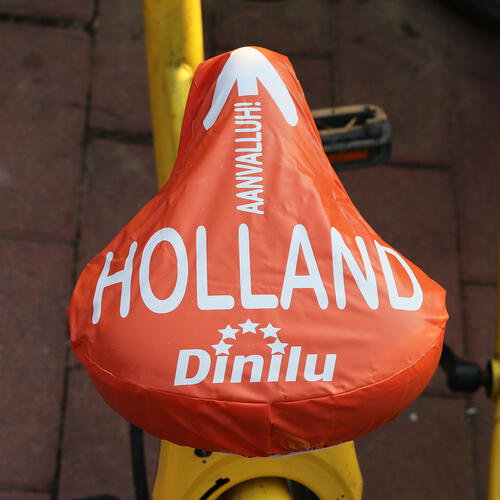 PVC bike saddle covers with promotional print Couvr-selle PVC vélo image