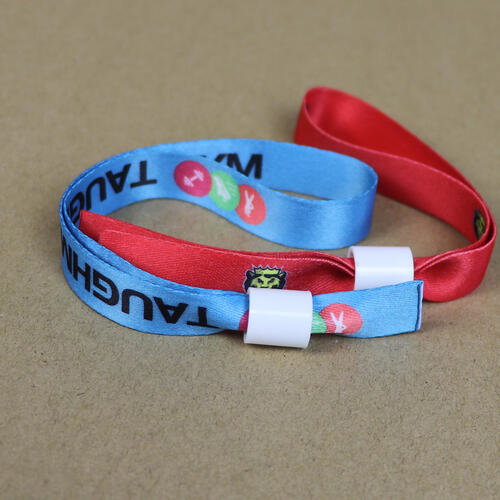 Stoffen festival polsbandjes 15mm breed image